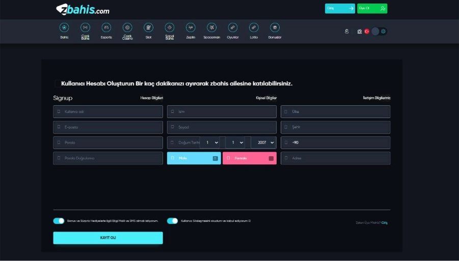 Deneme bonusu ile hediyeler kazan